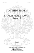 Shakespeare Songs No. 3 SATB Choral Score cover